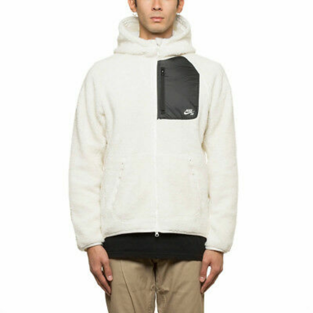 Worn Nike SB Everett Sherpa Zip Up size L